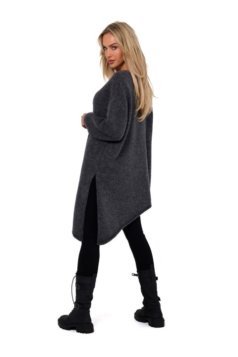 Sweter Damski Model MOE769 Grey - Moe - uniwersalny Sweter Damski Model MOE769 Grey - Moe - uniwersalny