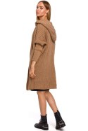 Sweter Kardigan Model MOE475 Camel - Moe - uniwersalny