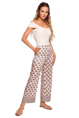 Bluzka Model MOE680 Śmietana - Moe - XXL