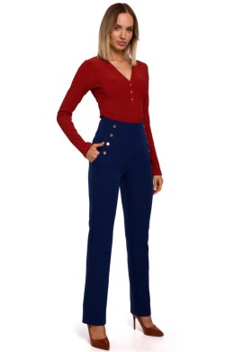 Spodnie Damskie Model MOE530 Navy - Moe - M
