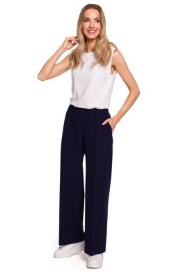 Spodnie Damskie Model MOE570 Navy - Moe - M