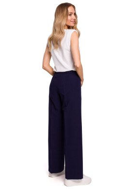 Spodnie Damskie Model MOE570 Navy - Moe - M