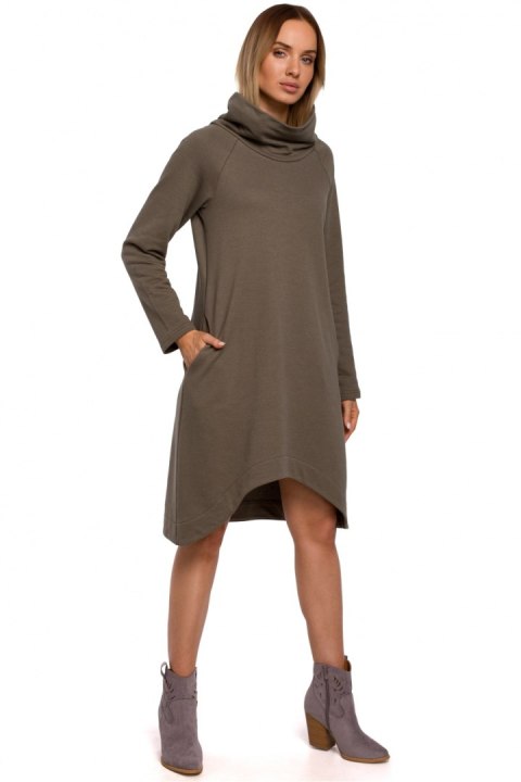 Sukienka Model MOE551 Khaki - Moe - M Sukienka Model MOE551 Khaki - Moe - M