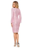 Sukienka Model MOE717 Powder Pink - Moe - XL Sukienka Model MOE717 Powder Pink - Moe - XL