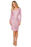 Sukienka Model MOE717 Powder Pink - Moe - XXL Sukienka Model MOE717 Powder Pink - Moe - XXL