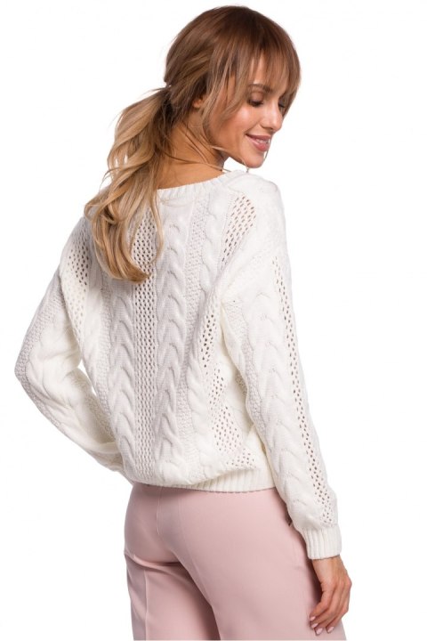 Sweter Damski Model MOE510 Ecru - Moe - L/XL Sweter Damski Model MOE510 Ecru - Moe - L/XL