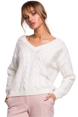 Sweter Damski Model MOE510 Ecru - Moe - S/M