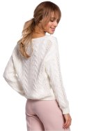 Sweter Damski Model MOE510 Ecru - Moe - S/M Sweter Damski Model MOE510 Ecru - Moe - S/M