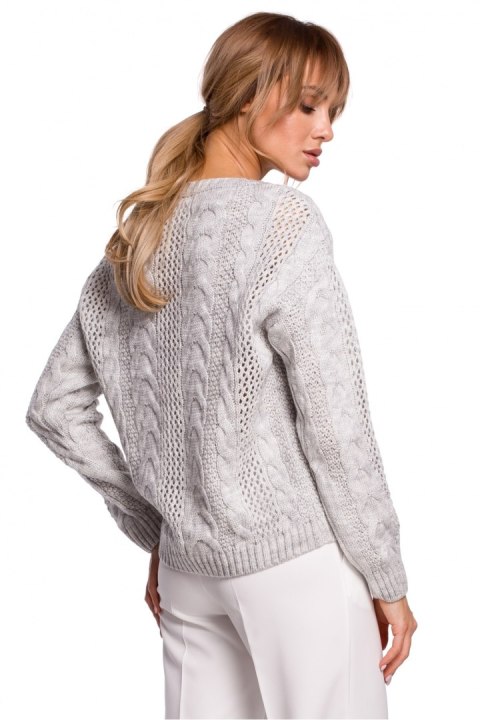 Sweter Damski Model MOE510 Grey - Moe - L/XL Sweter Damski Model MOE510 Grey - Moe - L/XL