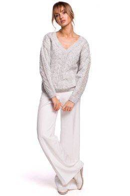 Sweter Damski Model MOE510 Grey - Moe - S/M