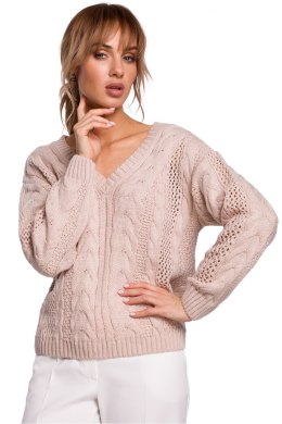 Sweter Damski Model MOE510 Powder Pink - Moe - S/M