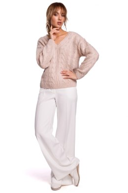 Sweter Damski Model MOE510 Powder Pink - Moe - S/M