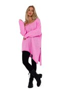 Sweter Damski Model MOE769 Pink - Moe - uniwersalny Sweter Damski Model MOE769 Pink - Moe - uniwersalny