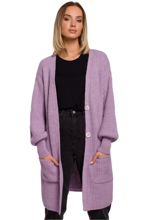 Sweter Kardigan Model MOE538 Lawenda - Moe - S/M