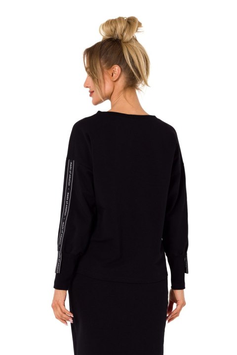 Bluza Damska Model MOE727 Black - Moe - XXL Bluza Damska Model MOE727 Black - Moe - XXL