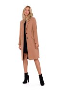 Płaszcz Damski Model MOE758 Camel - Moe - s Płaszcz Damski Model MOE758 Camel - Moe - s