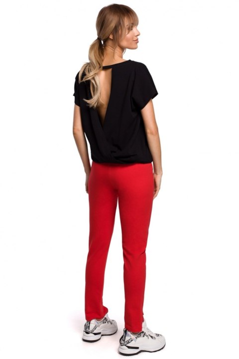 Spodnie Damskie Model MOE493 Red - Moe - XL Spodnie Damskie Model MOE493 Red - Moe - XL