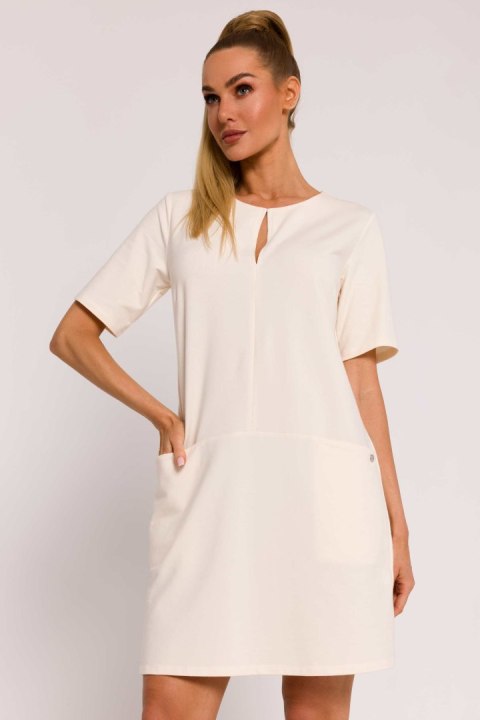 Sukienka Model MOE788 Śmietana - Moe - XXL Sukienka Model MOE788 Śmietana - Moe - XXL