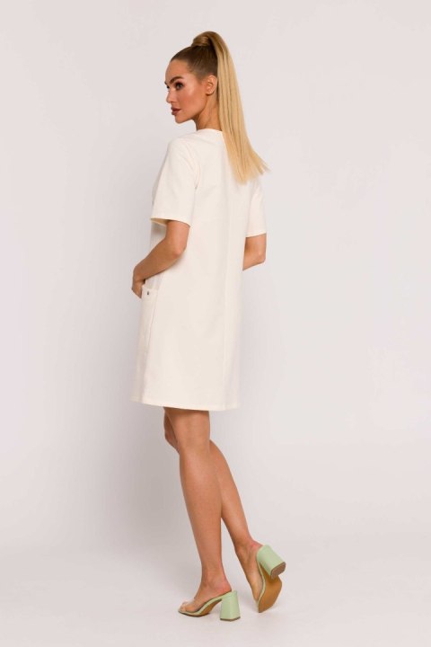 Sukienka Model MOE788 Śmietana - Moe - XXL Sukienka Model MOE788 Śmietana - Moe - XXL