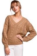 Sweter Damski Model MOE510 Beige - Moe - L/XL Sweter Damski Model MOE510 Beige - Moe - L/XL