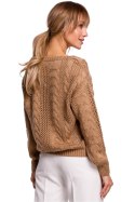 Sweter Damski Model MOE510 Beige - Moe - L/XL Sweter Damski Model MOE510 Beige - Moe - L/XL