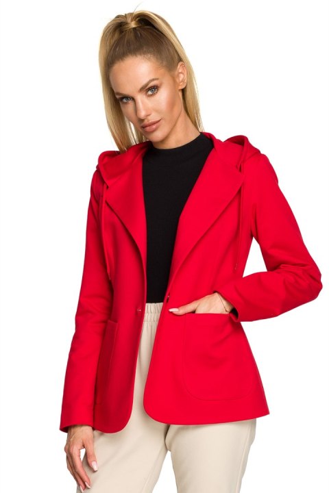 Żakiet Model MOE691 Red - Moe - XXL Żakiet Model MOE691 Red - Moe - XXL