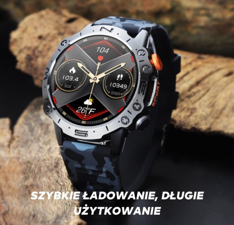 SMARTWATCH MĘSKI GRAVITY GT20-1 - AMOLED, DODATKOWY PASEK (sg024a) SMARTWATCH MĘSKI GRAVITY GT20-1 - AMOLED, DODATKOWY PASEK (sg024a)