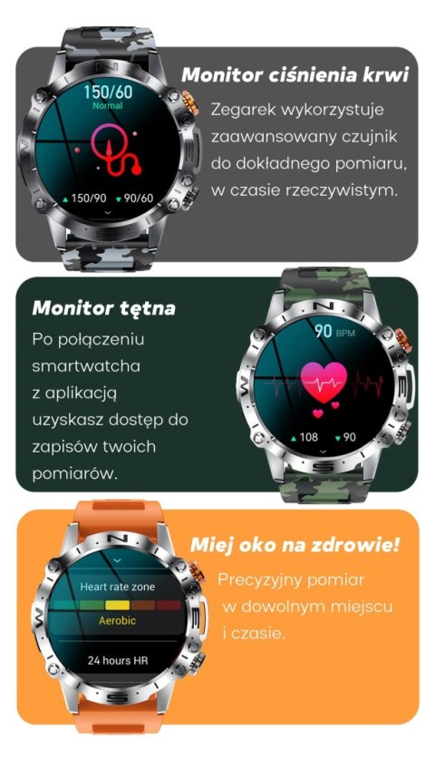 SMARTWATCH MĘSKI GRAVITY GT20-3 - AMOLED, DODATKOWY PASEK (sg024c) SMARTWATCH MĘSKI GRAVITY GT20-3 - AMOLED, DODATKOWY PASEK (sg024c)
