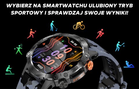 SMARTWATCH MĘSKI GRAVITY GT20-6 - AMOLED, DODATKOWY PASEK (sg024f) SMARTWATCH MĘSKI GRAVITY GT20-6 - AMOLED, DODATKOWY PASEK (sg024f)