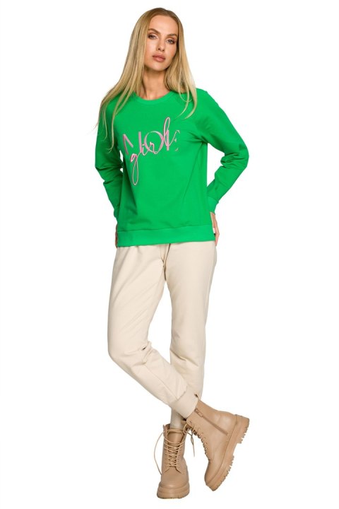Bluza Damska Model MOE693 Green - Moe - L Bluza Damska Model MOE693 Green - Moe - L
