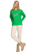 Bluza Damska Model MOE693 Green - Moe - XXL Bluza Damska Model MOE693 Green - Moe - XXL