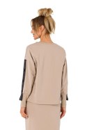Bluza Damska Model MOE727 Beige - Moe - M Bluza Damska Model MOE727 Beige - Moe - M