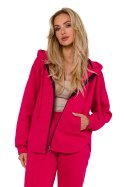 Bluza Damska Model MOE761 Malina - Moe - 2XL/3XL Bluza Damska Model MOE761 Malina - Moe - 2XL/3XL