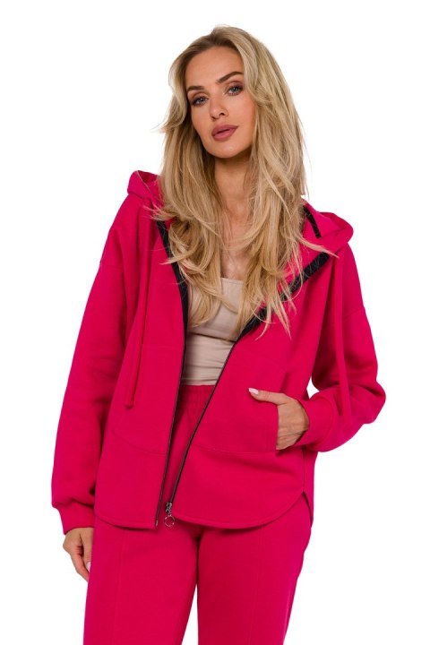 Bluza Damska Model MOE761 Malina - Moe - 2XL/3XL Bluza Damska Model MOE761 Malina - Moe - 2XL/3XL