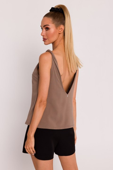 Bluzka Model MOE792 Cacao - Moe - s Bluzka Model MOE792 Cacao - Moe - s