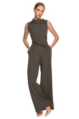 Kombinezon Model MOE702 Khaki - Moe Hurtownia odzieży on-line, moda damska, bielizna i obuwie dla kobiet - Matterhorn.pl - M