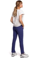 Spodnie Damskie Model MOE493 Indygo - Moe - L Spodnie Damskie Model MOE493 Indygo - Moe - L