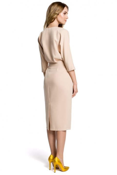 Sukienka Model MOE360 Beige - Moe - XXL Sukienka Model MOE360 Beige - Moe - XXL