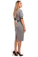 Sukienka Model MOE461 Grey - Moe - M Sukienka Model MOE461 Grey - Moe - M