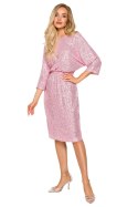 Sukienka Model MOE716 Powder Pink - Moe - M Sukienka Model MOE716 Powder Pink - Moe - M