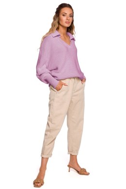 Sweter Damski Model MOE687 Lila - Moe - S/M