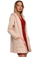 Sweter Kardigan Model MOE556 Beige - Moe Hurtownia odzieży on-line, moda damska, bielizna i obuwie dla kobiet - Matterhorn.pl - 