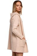Sweter Kardigan Model MOE556 Beige - Moe Hurtownia odzieży on-line, moda damska, bielizna i obuwie dla kobiet - Matterhorn.pl - 