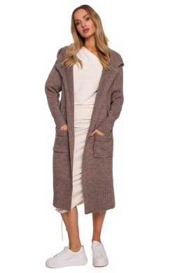 Sweter Kardigan Model MOE596 Mocca - Moe - uniwersalny