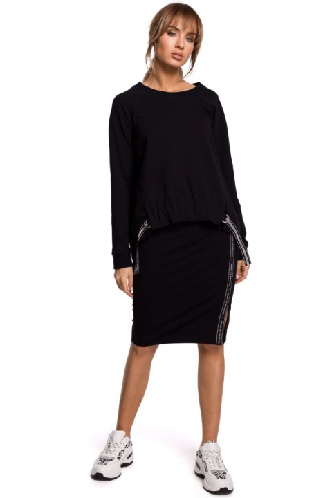 Bluza Damska Model MOE492 Black - Moe - s Bluza Damska Model MOE492 Black - Moe - s