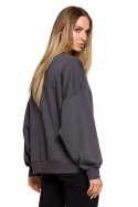 Bluza Damska Model MOE613 Stal - Moe - 2XL/3XL Bluza Damska Model MOE613 Stal - Moe - 2XL/3XL