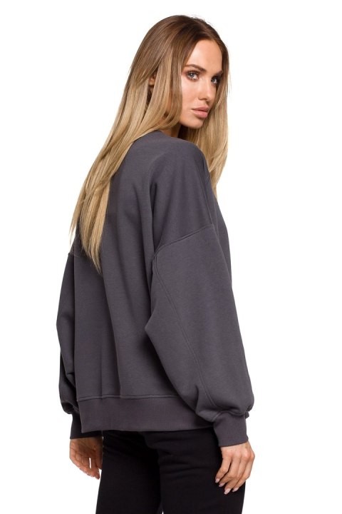 Bluza Damska Model MOE613 Stal - Moe - S/M Bluza Damska Model MOE613 Stal - Moe - S/M