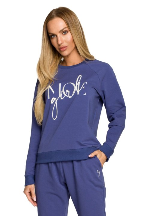 Bluza Damska Model MOE693 Indygo - Moe - XXL Bluza Damska Model MOE693 Indygo - Moe - XXL
