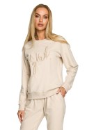 Bluza Damska Model MOE693 Piasek - Moe - M Bluza Damska Model MOE693 Piasek - Moe - M