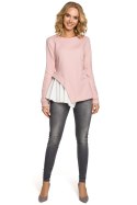 Bluzka Model MOE333 Powder Pink - Moe - XL Bluzka Model MOE333 Powder Pink - Moe - XL